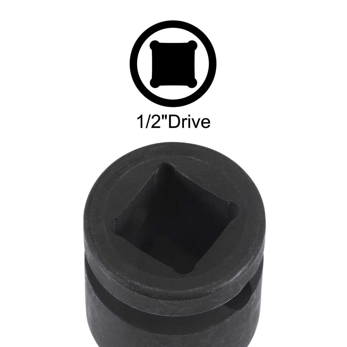 Harfington Impact Hex Bit Socket Square Drive CR-MO SAE Sizes