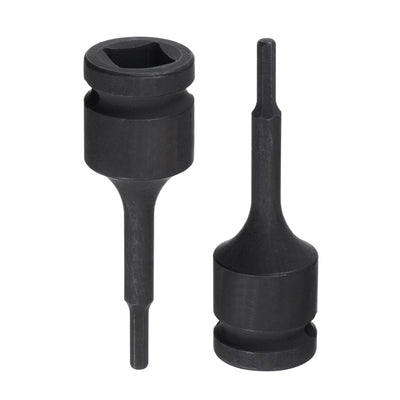 Harfington Impact Hex Bit Socket Square Drive CR-MO SAE Sizes