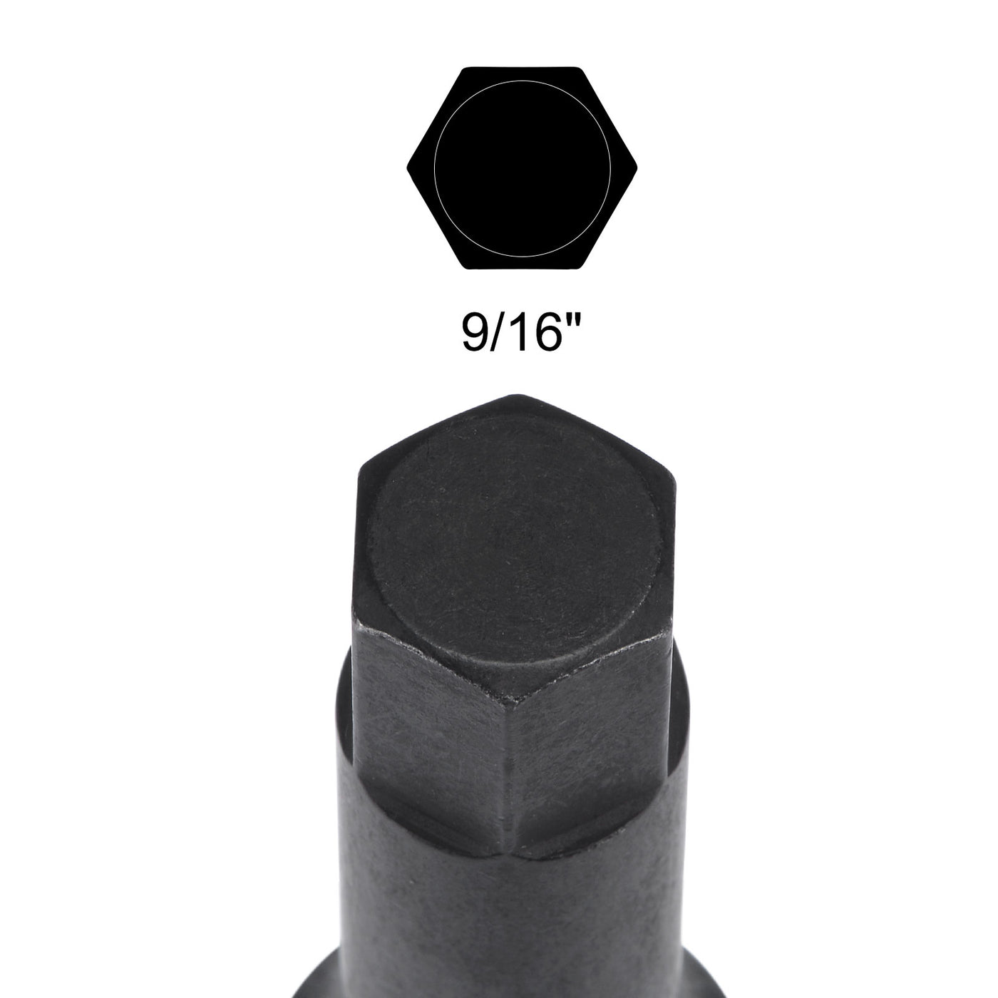 Harfington Impact Hex Bit Socket Square Drive CR-MO Steel SAE Sizes