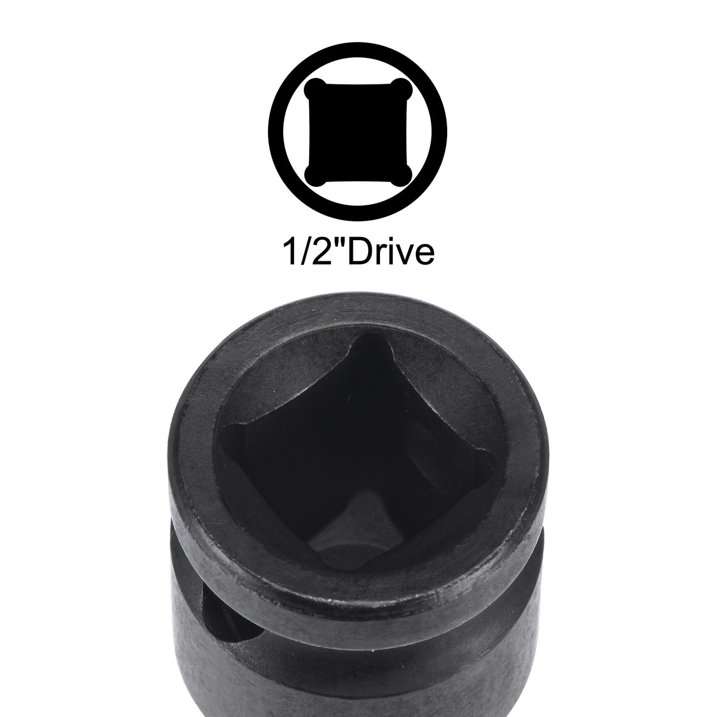 Harfington Impact Hex Bit Socket Square Drive CR-MO Steel SAE Sizes