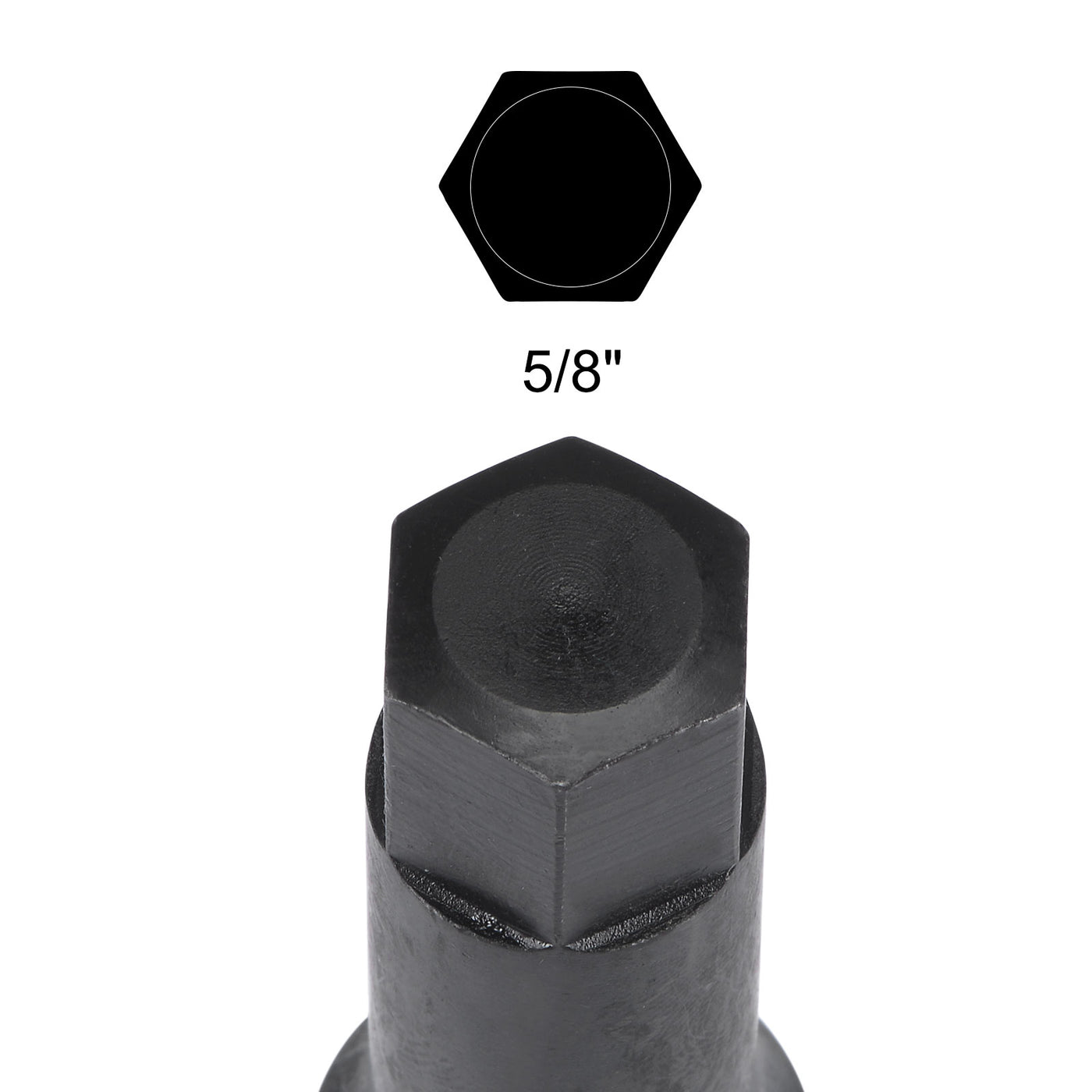 Harfington Impact Hex Bit Socket Square Drive CR-MO Steel SAE Sizes