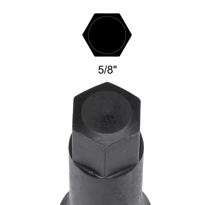 Harfington Impact Hex Bit Socket Square Drive CR-MO Steel SAE Sizes