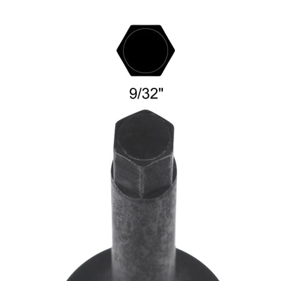 Harfington Impact Hex Bit Socket Square Drive CR-MO Steel SAE Sizes