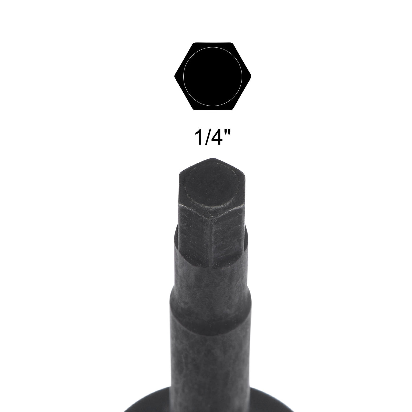 Harfington Impact Hex Bit Socket Square Drive CR-MO Steel SAE Sizes