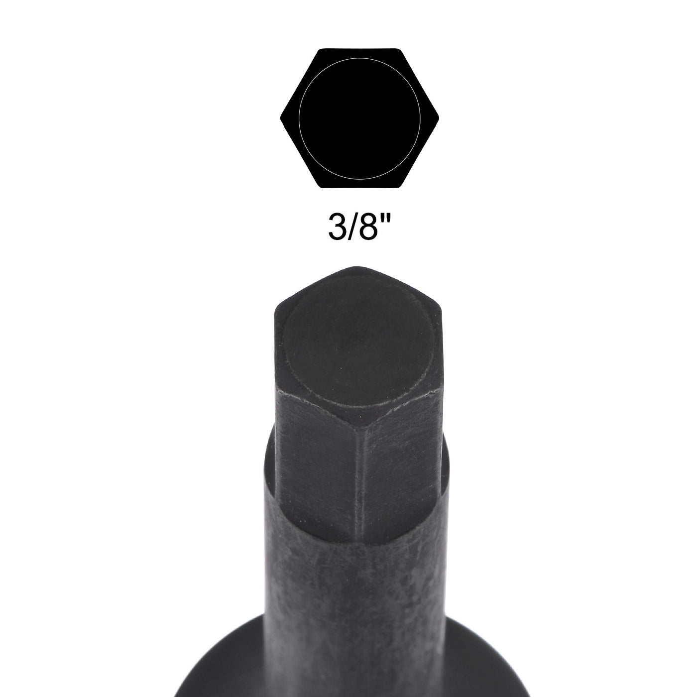Harfington Impact Hex Bit Socket Square Drive CR-MO Steel SAE Sizes