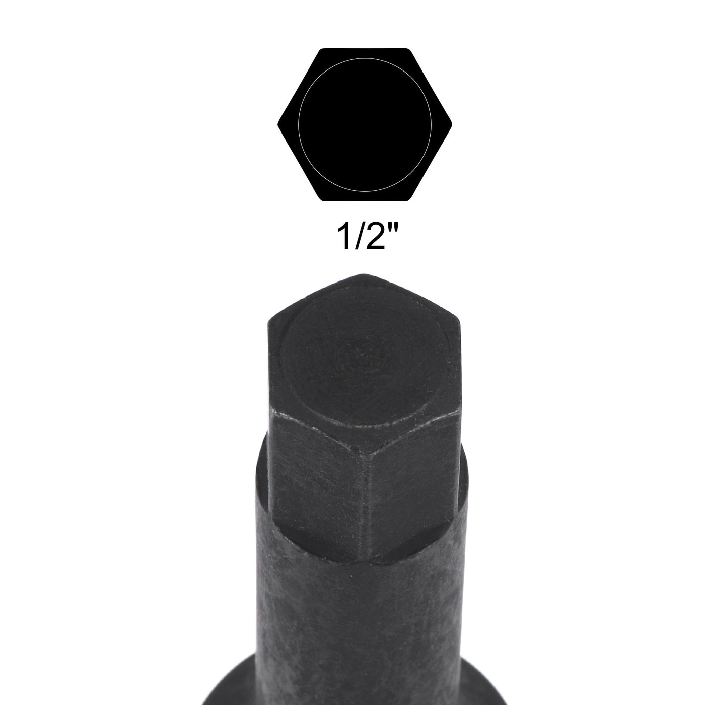 Harfington Impact Hex Bit Socket Square Drive CR-MO Steel SAE Sizes