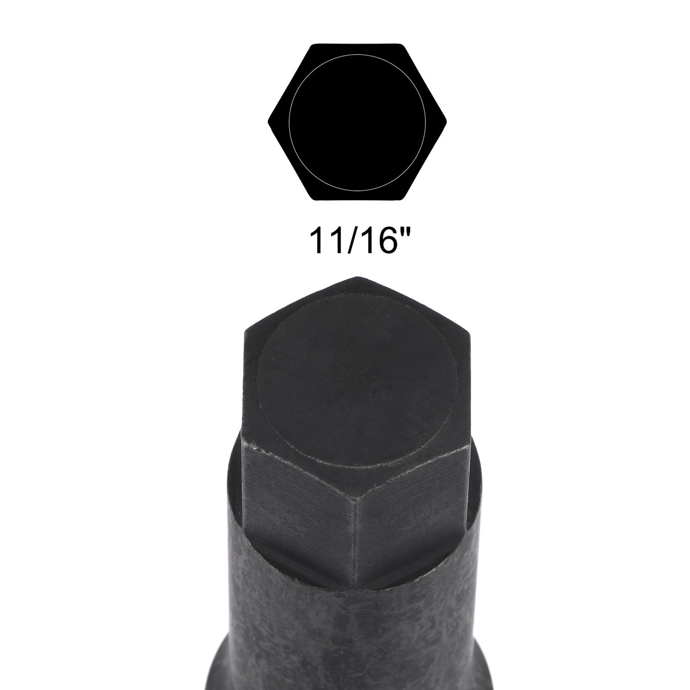 Harfington Impact Hex Bit Socket Square Drive CR-MO Steel SAE Sizes