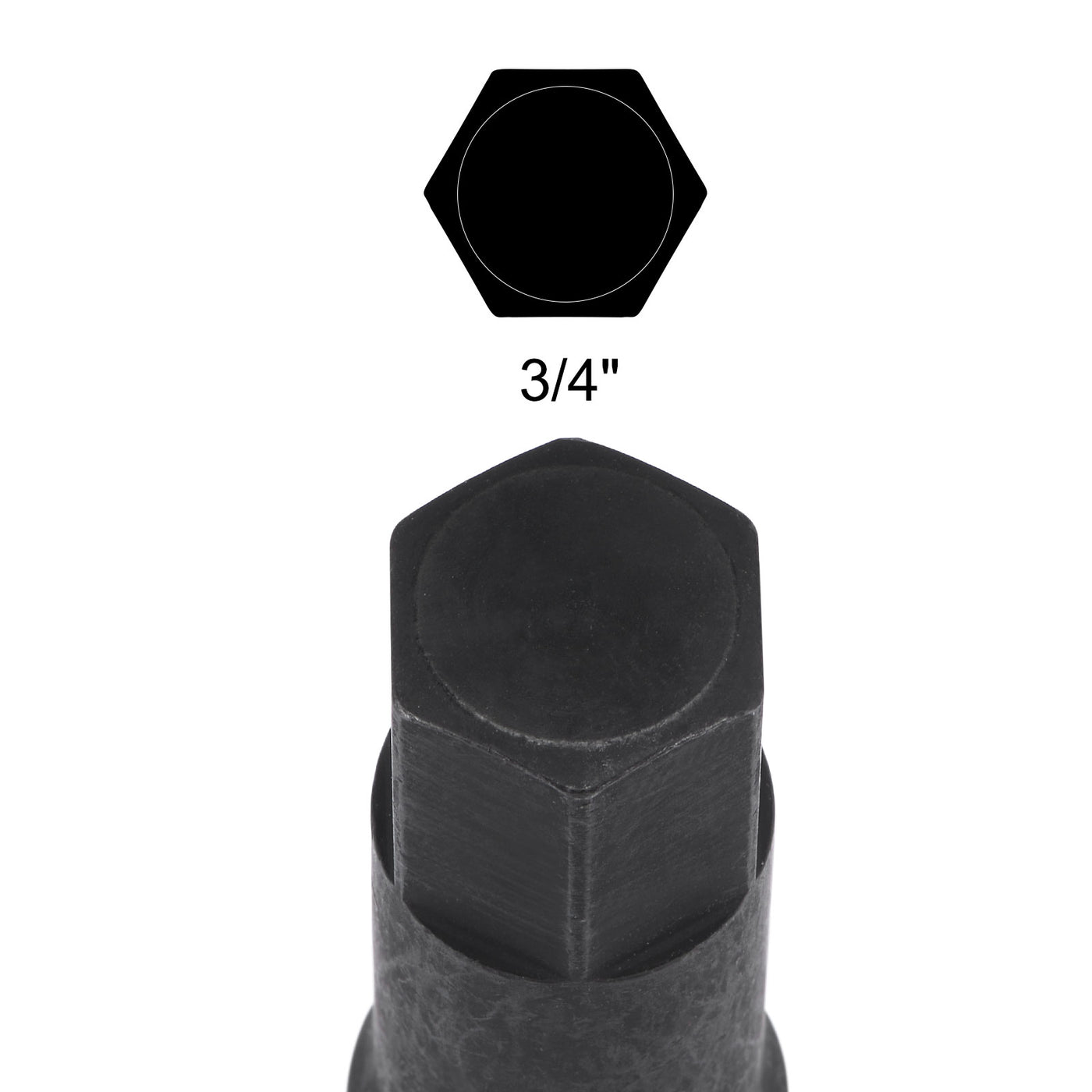 Harfington Impact Hex Bit Socket Square Drive CR-MO Steel SAE Sizes