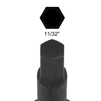 Harfington Impact Hex Bit Socket Square Drive CR-MO SAE Sizes