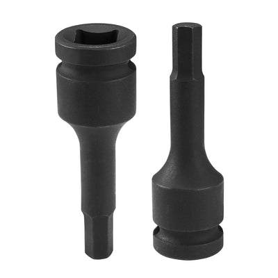 Harfington Impact Hex Bit Socket Square Drive CR-MO SAE Sizes