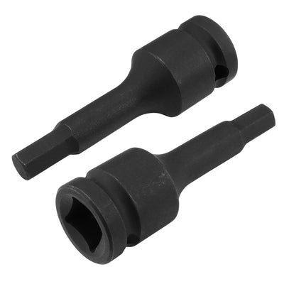 Harfington Impact Hex Bit Socket Square Drive CR-MO SAE Sizes