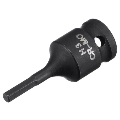 Harfington Impact Hex Bit Socket, Square Drive CR-MO Metric Sizes