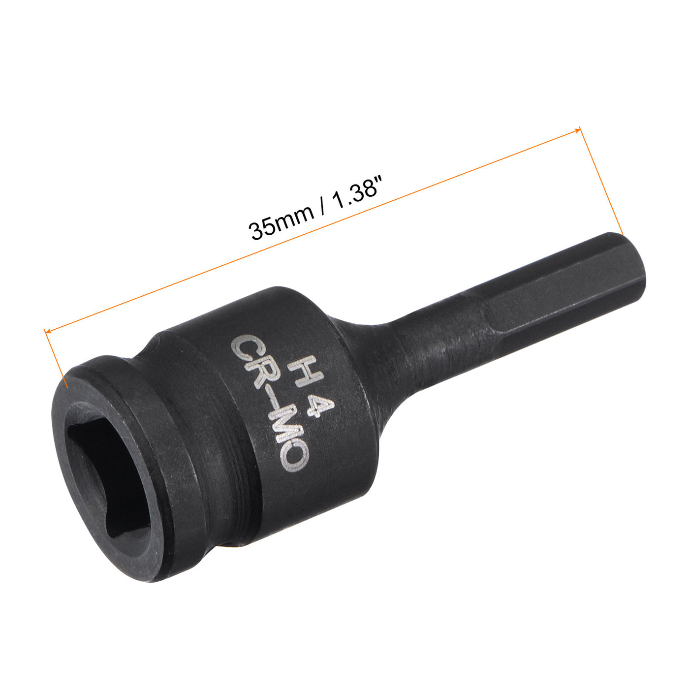 Harfington Impact Hex Bit Socket, Square Drive CR-MO Metric Sizes