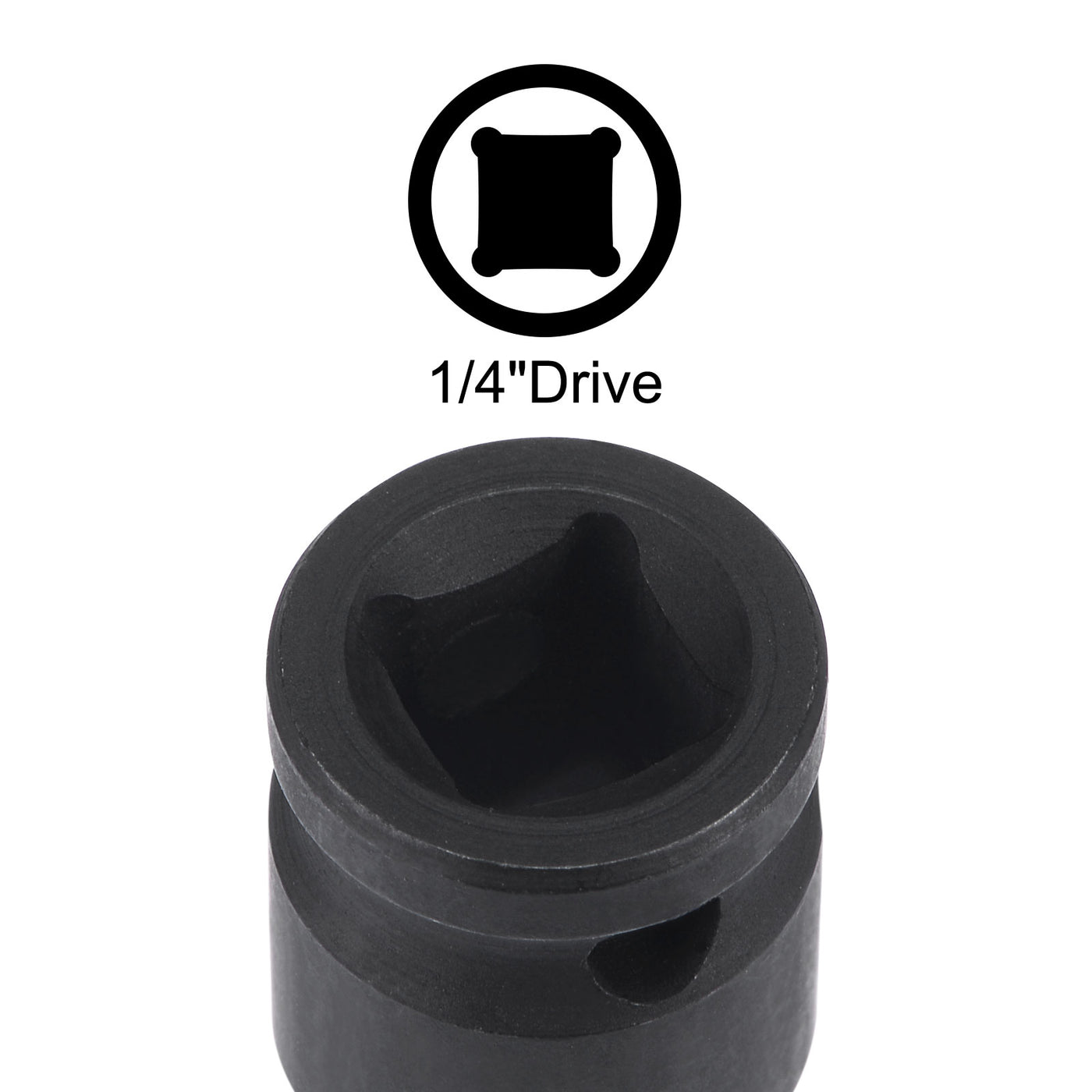 Harfington Impact Hex Bit Socket, Square Drive CR-MO Metric Sizes