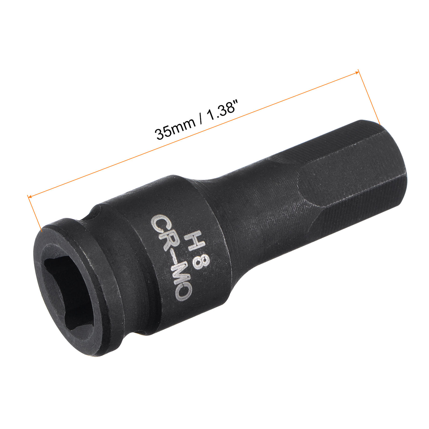 Harfington Impact Hex Bit Socket, Square Drive CR-MO Metric Sizes