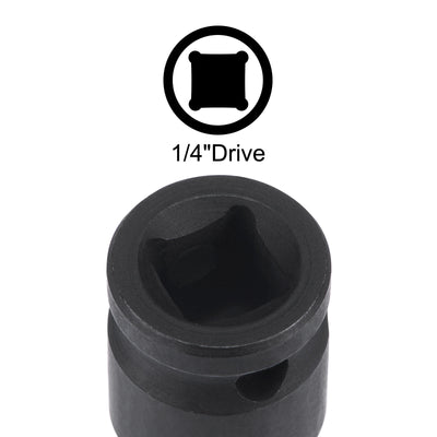 Harfington Impact Hex Bit Socket, Square Drive CR-MO Metric Sizes