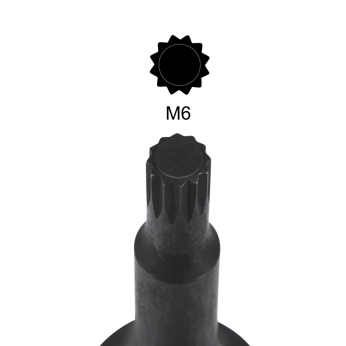 Harfington Impact Spline Bit Socket, Square Drive CR-MO Metric Sizes