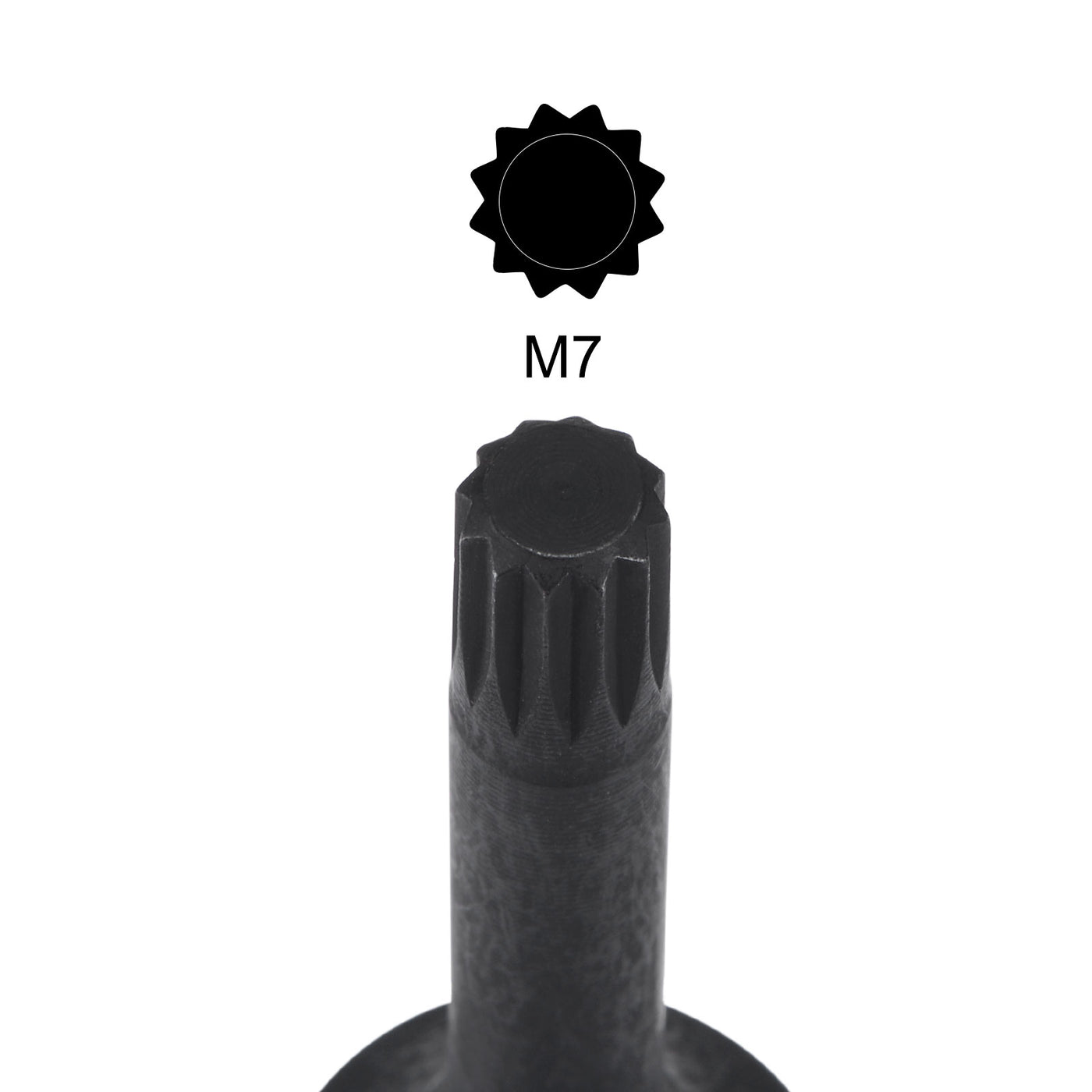 Harfington Impact Spline Bit Socket, Square Drive CR-MO Metric Sizes