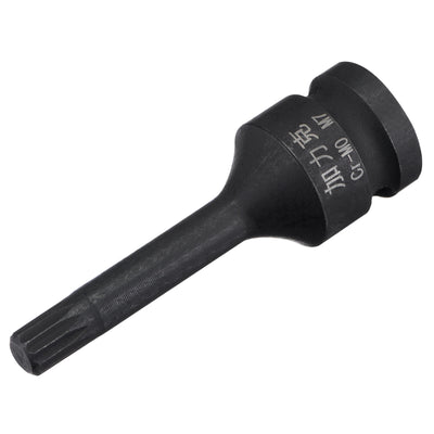 Harfington Impact Spline Bit Socket, Square Drive CR-MO Metric Sizes