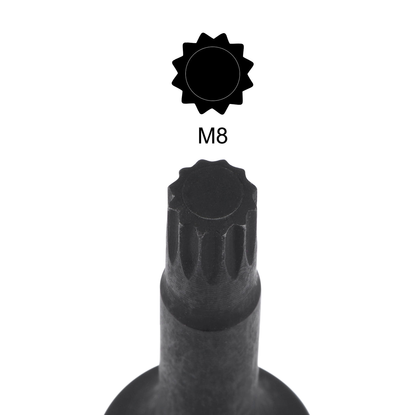 Harfington Impact Spline Bit Socket, Square Drive CR-MO Metric Sizes