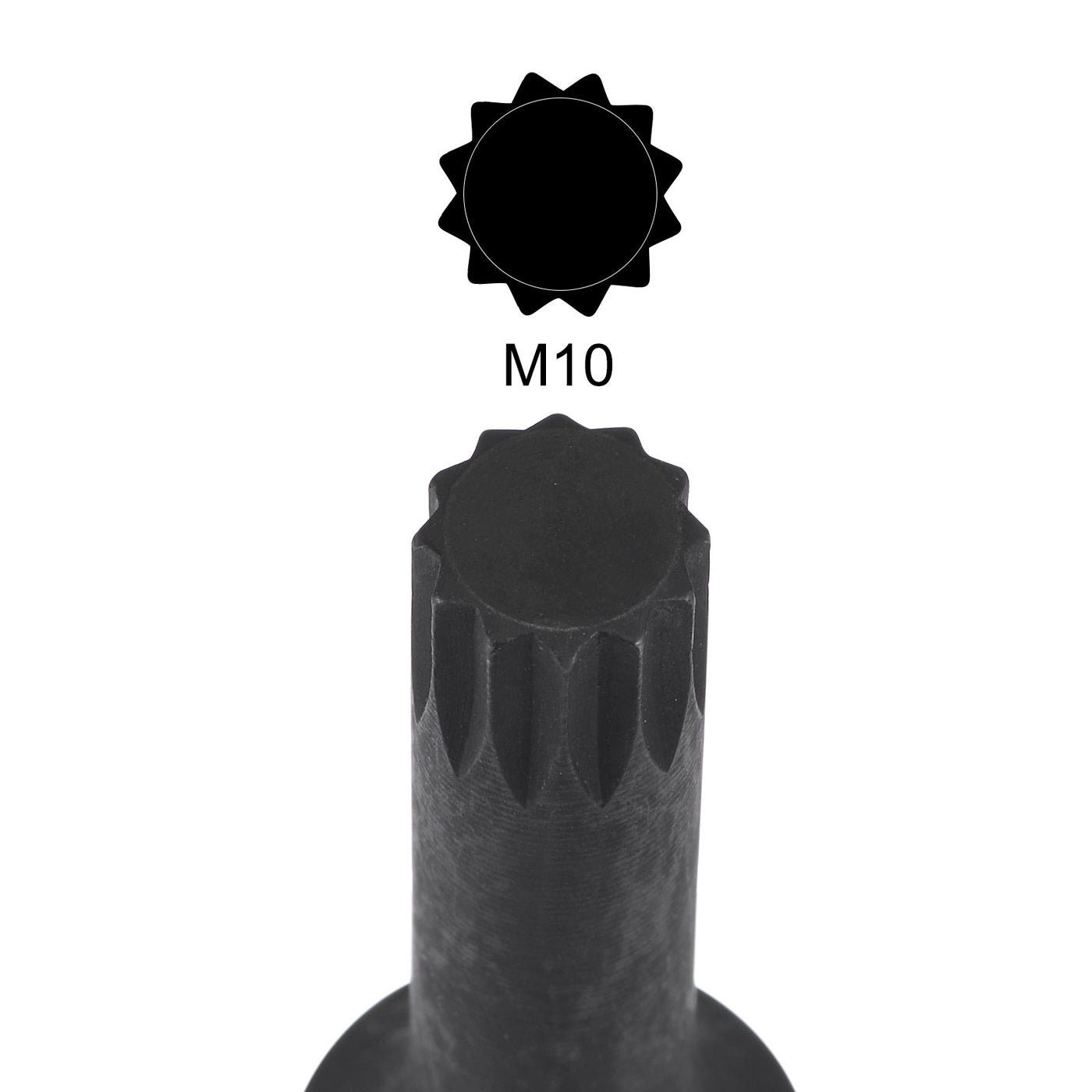 Harfington Impact Spline Bit Socket, Square Drive CR-MO Metric Sizes