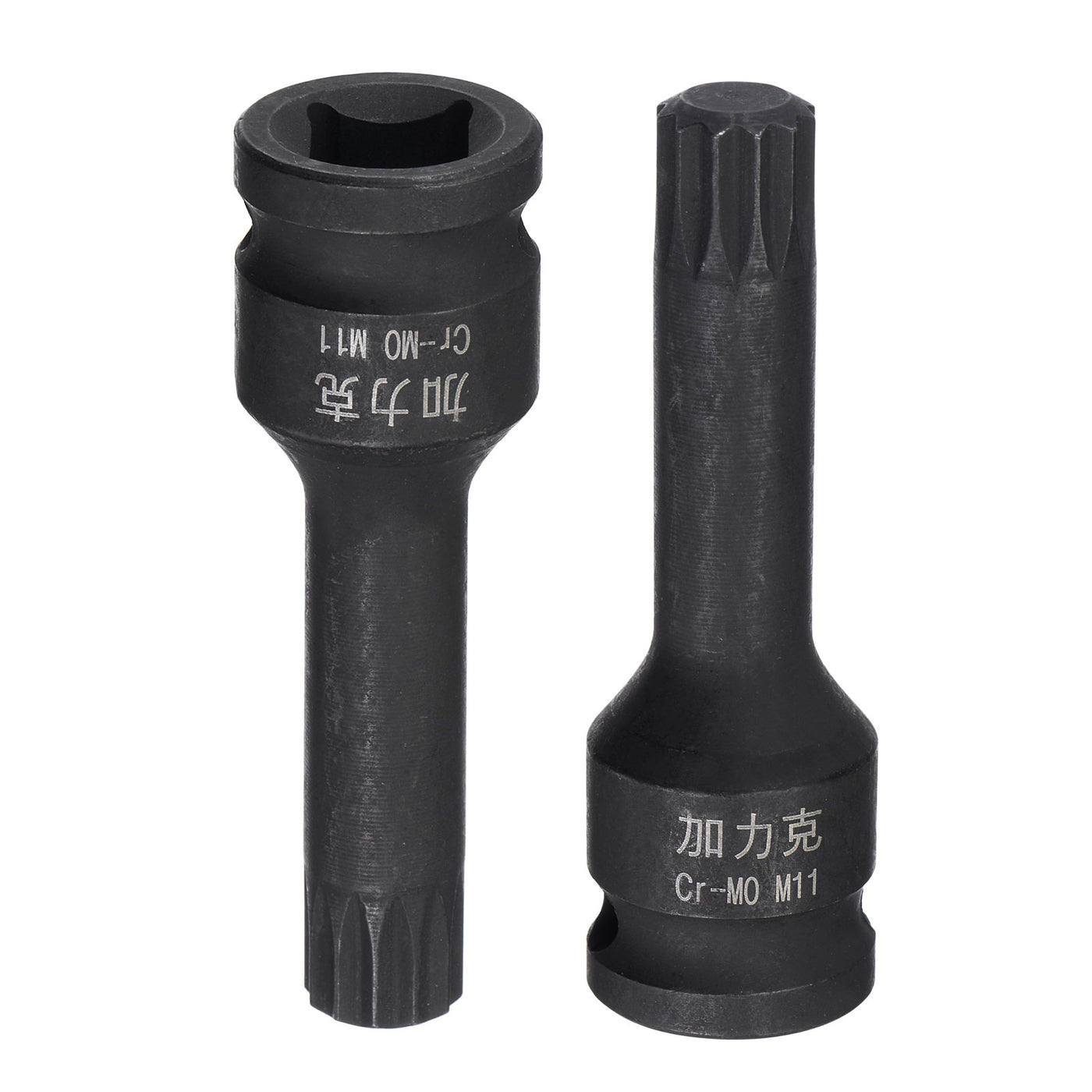 Harfington Impact Spline Bit Socket, Square Drive CR-MO Metric Sizes