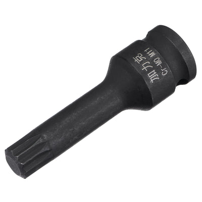 Harfington Impact Spline Bit Socket, Square Drive CR-MO Metric Sizes