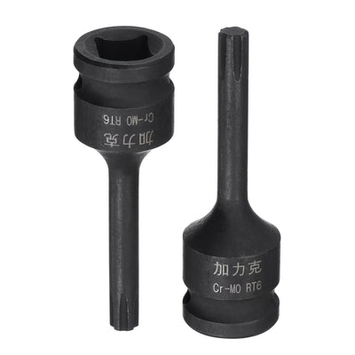 Harfington Impact Ribe Bit Socket, Square Drive CR-MO Metric Sizes