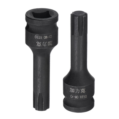 Harfington Impact Ribe Bit Socket, Square Drive CR-MO Metric Sizes