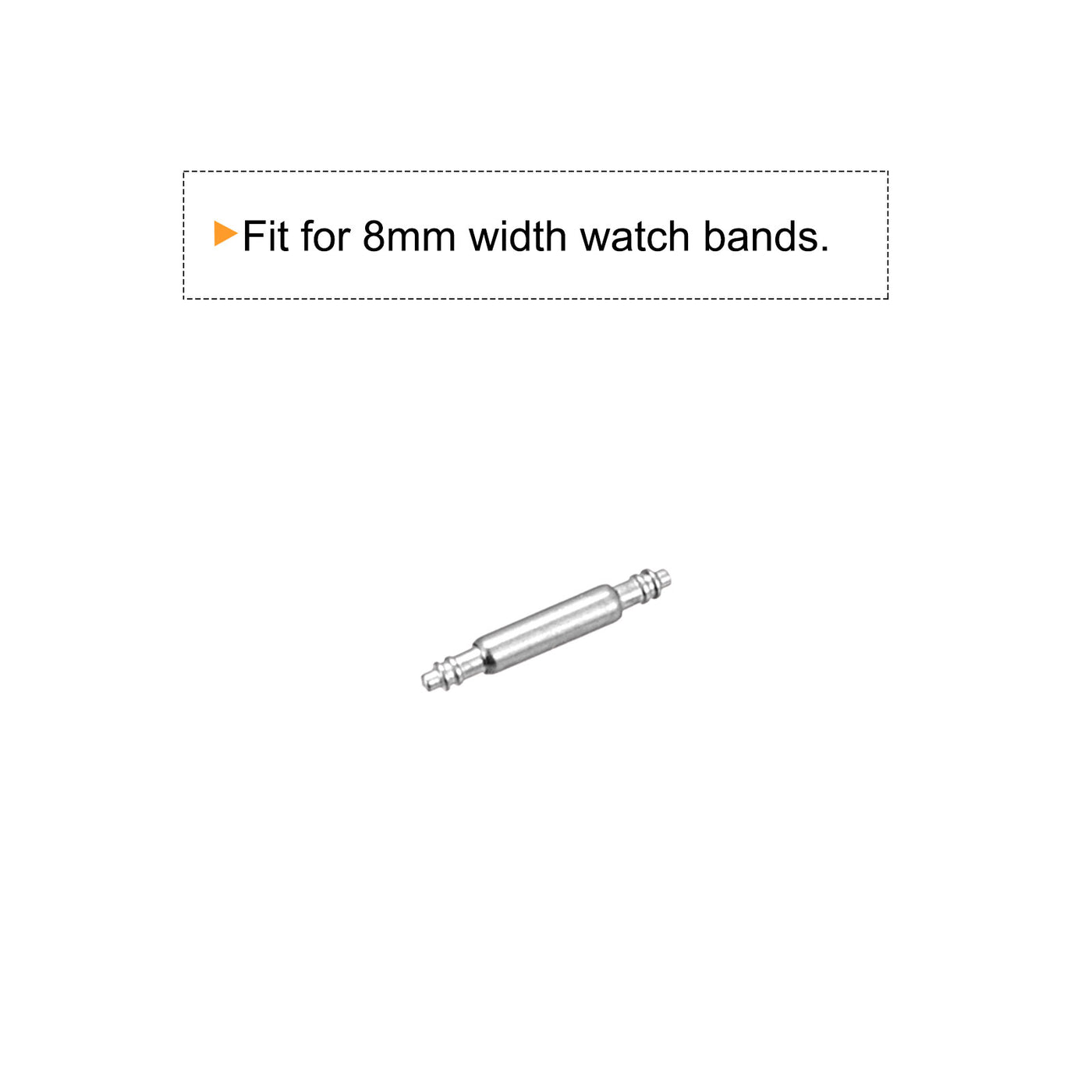 Harfington 200pcs Watch Band Link Pin 1.5mm Dia Spring Bar Pins for 8mm Watch Band Strap