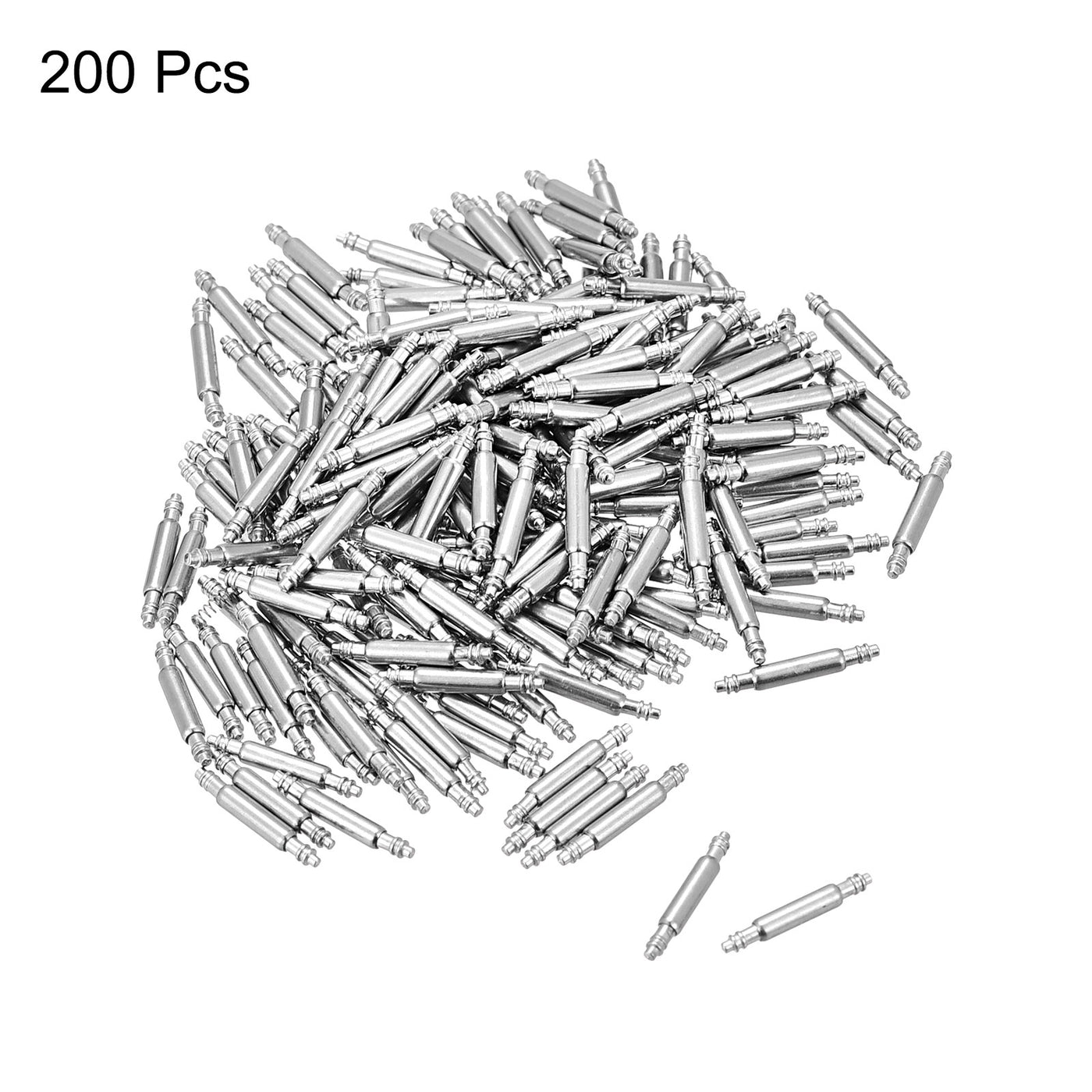 Harfington 200pcs Watch Band Link Pin 1.5mm Dia Spring Bar Pins for 8mm Watch Band Strap
