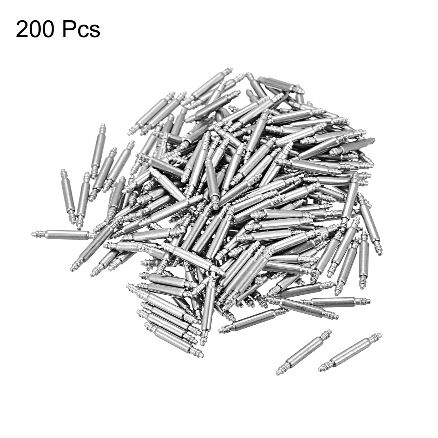 Harfington 200pcs Watch Band Link Pin 1.5mm Dia Spring Bar Pins for 9mm Watch Band Strap