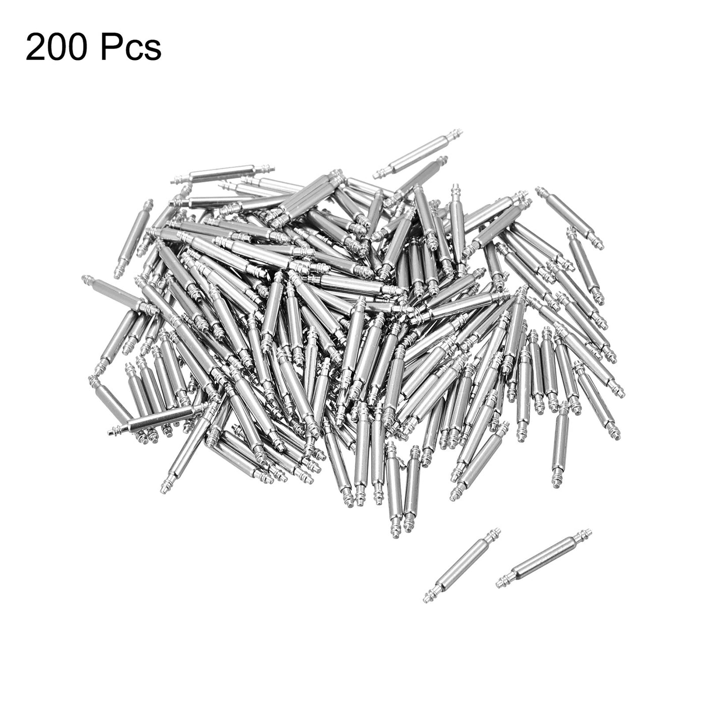 Harfington 200pcs Watch Band Link Pin 1.5mm Dia Spring Bar Pins for 10mm Watch Band Strap