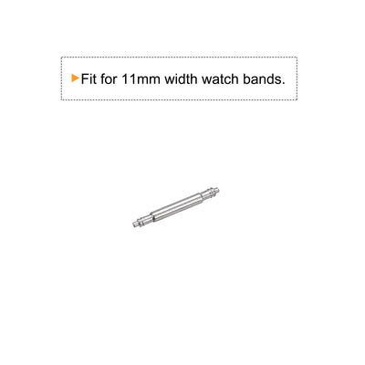 Harfington 200pcs Watch Band Link Pin 1.5mm Dia Spring Bar Pins for 11mm Watch Band Strap