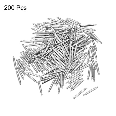 Harfington 200pcs Watch Band Link Pin 1.5mm Dia Spring Bar Pins for 11mm Watch Band Strap