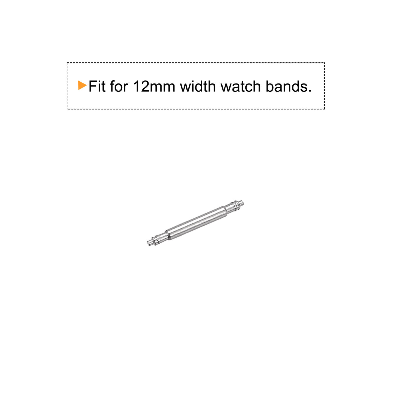 Harfington 200pcs Watch Band Link Pin 1.5mm Dia Spring Bar Pins for 12mm Watch Band Strap