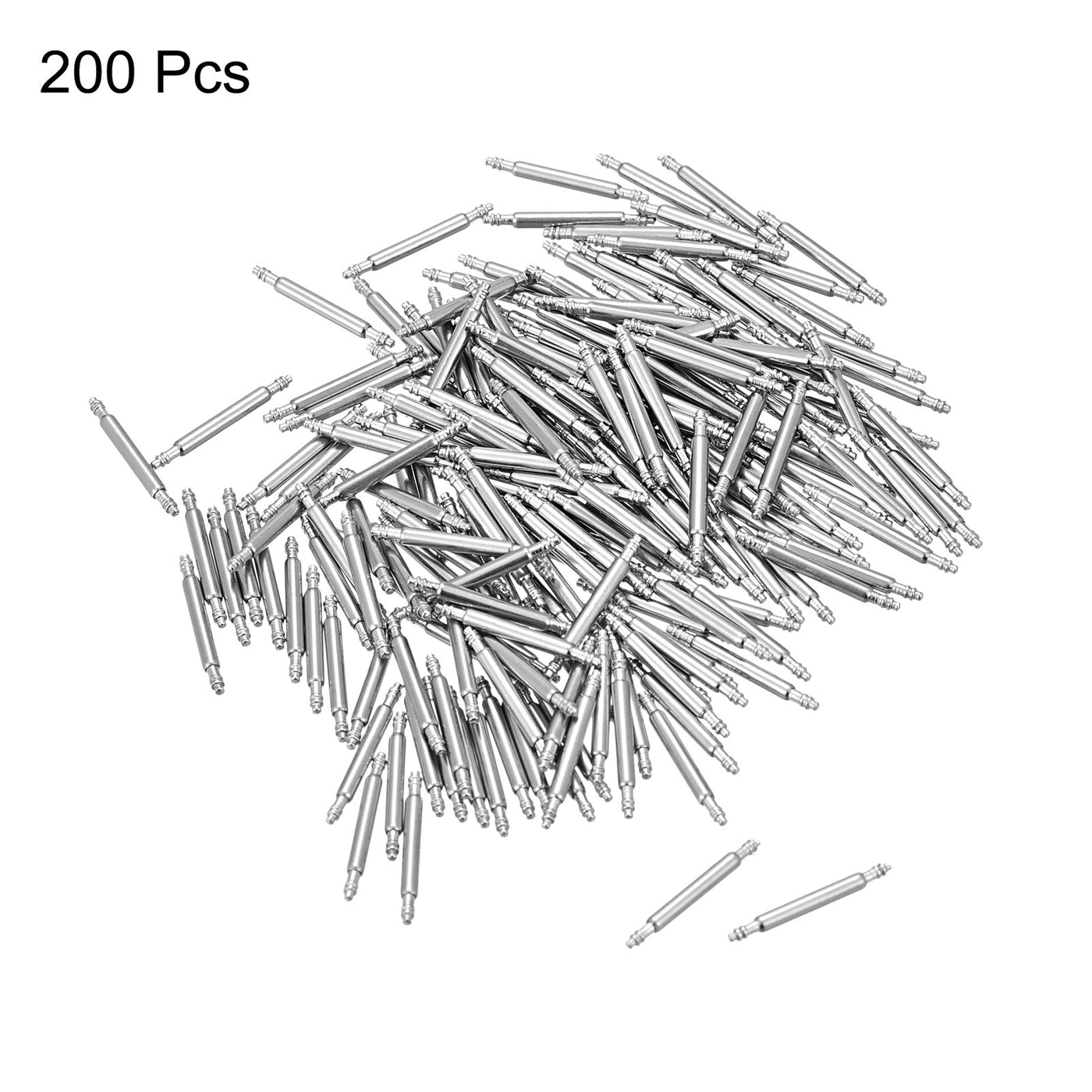 Harfington 200pcs Watch Band Link Pin 1.5mm Dia Spring Bar Pins for 12mm Watch Band Strap