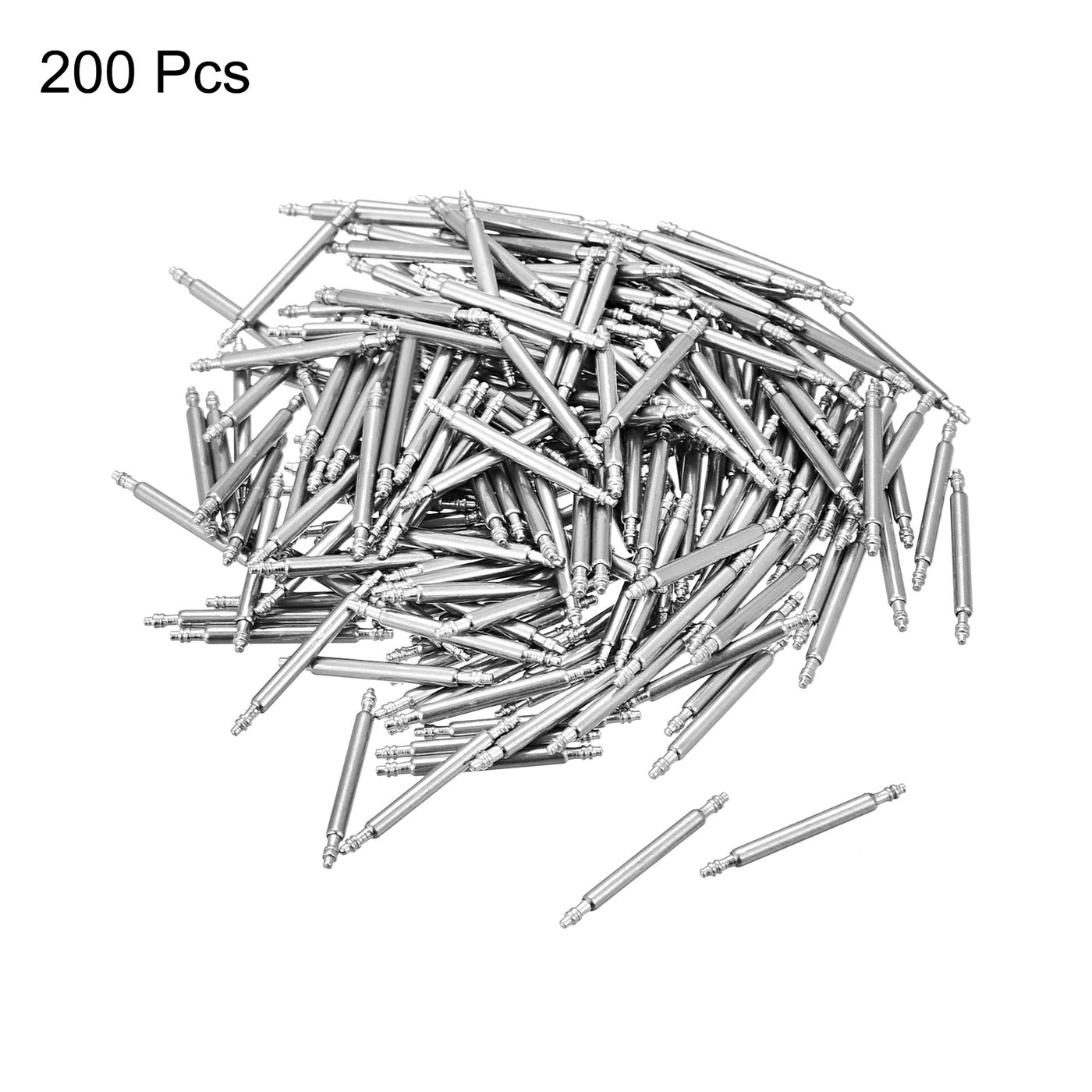 Harfington 200pcs Watch Band Link Pin 1.5mm Dia Spring Bar Pins for 14mm Watch Band Strap