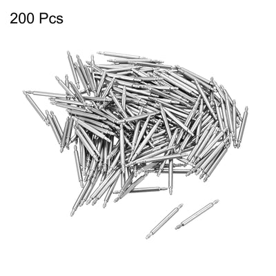 Harfington 200pcs Watch Band Link Pin 1.5mm Dia Spring Bar Pins for 15mm Watch Band Strap