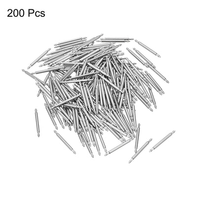 Harfington 200pcs Watch Band Link Pin 1.5mm Dia Spring Bar Pins for 16mm Watch Band Strap