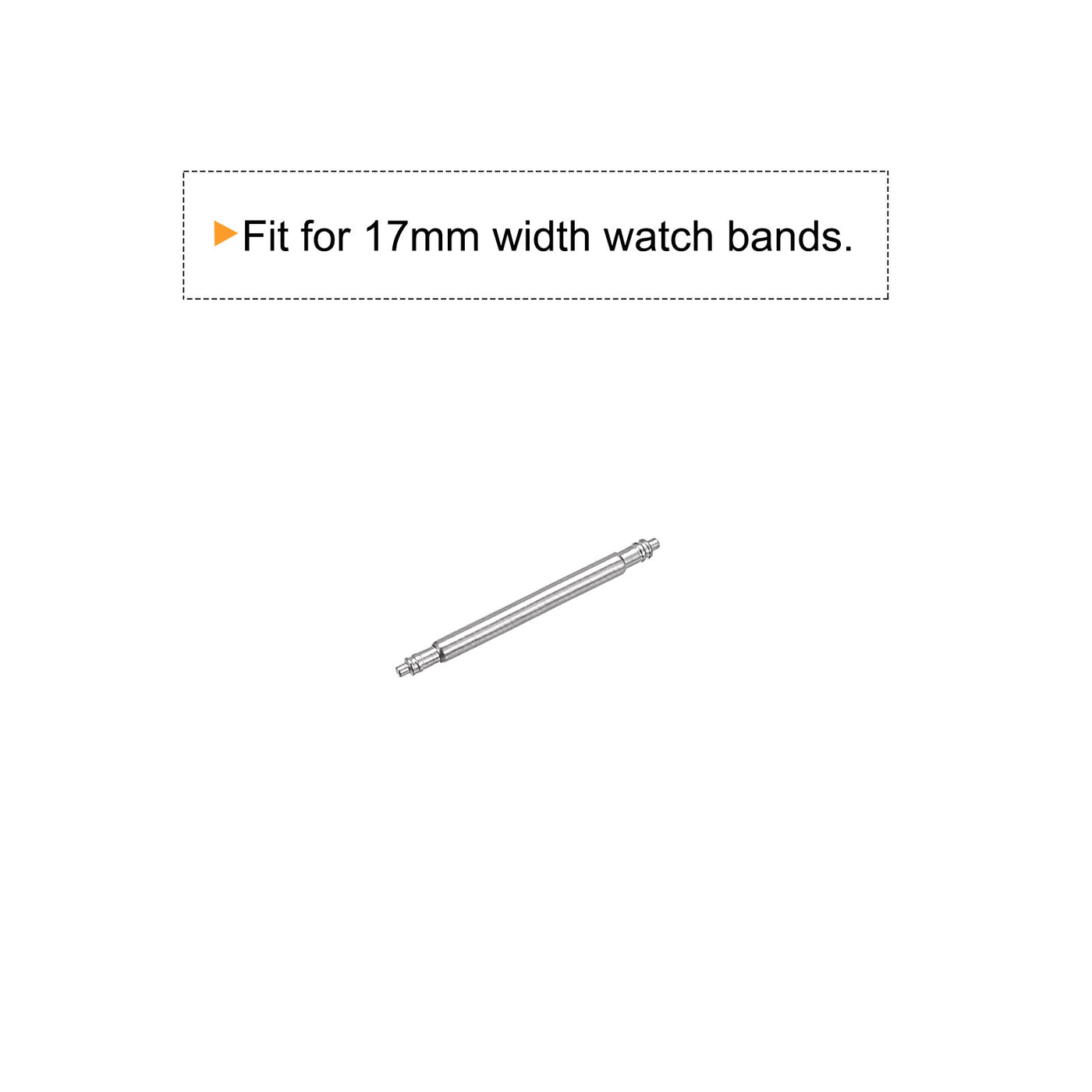 Harfington 200pcs Watch Band Link Pin 1.5mm Dia Spring Bar Pins for 17mm Watch Band Strap