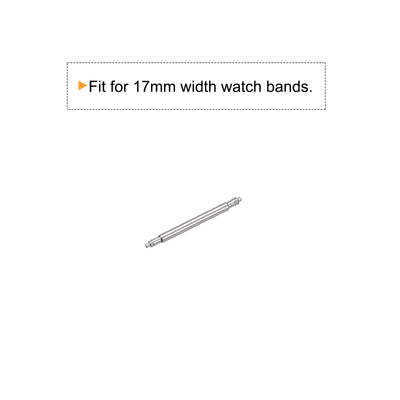 Harfington 200pcs Watch Band Link Pin 1.5mm Dia Spring Bar Pins for 17mm Watch Band Strap