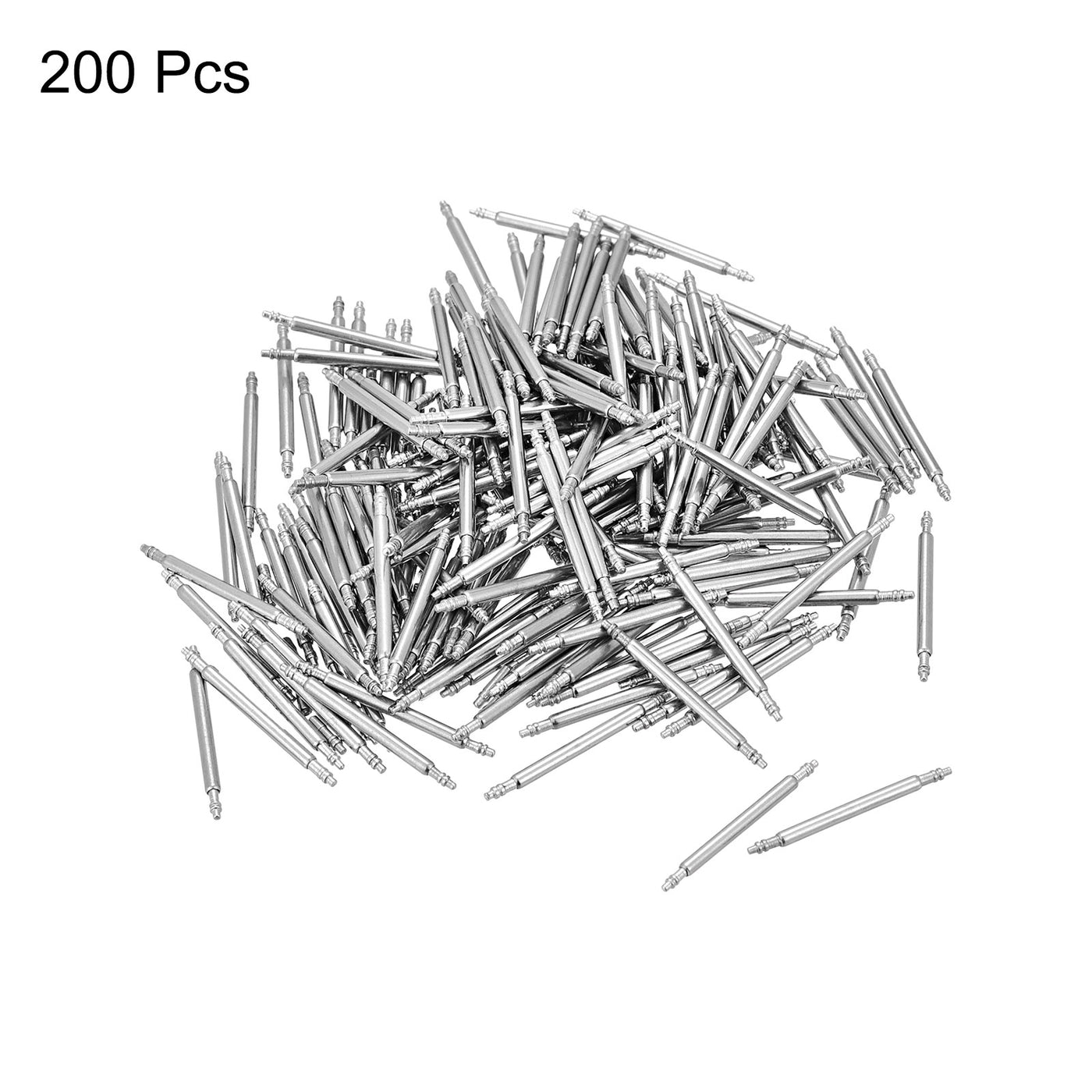 Harfington 200pcs Watch Band Link Pin 1.5mm Dia Spring Bar Pins for 17mm Watch Band Strap