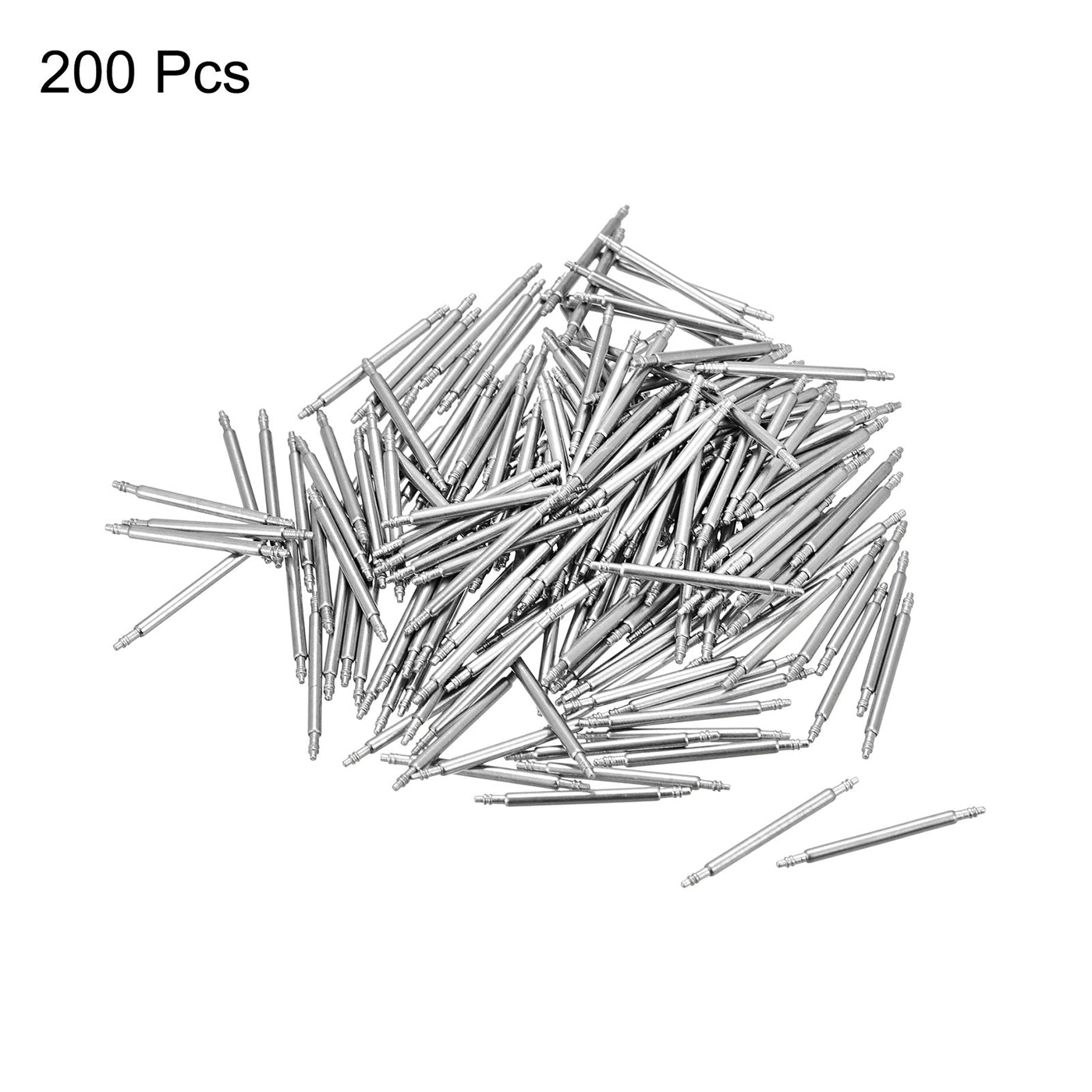 Harfington 200pcs Watch Band Link Pin 1.5mm Dia Spring Bar Pins for 18mm Watch Band Strap