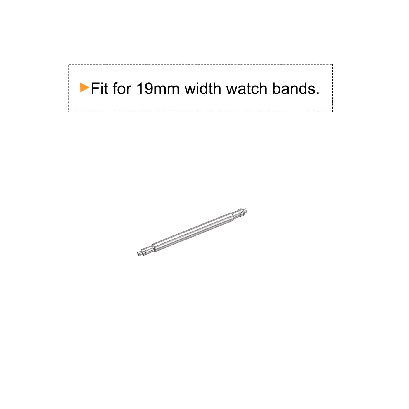 Harfington 200pcs Watch Band Link Pin 1.5mm Dia Spring Bar Pins for 19mm Watch Band Strap