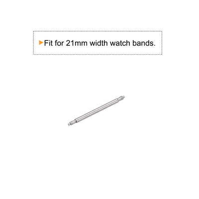 Harfington 200pcs Watch Band Link Pin 1.5mm Dia Spring Bar Pins for 21mm Watch Band Strap