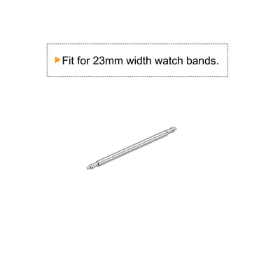 Harfington 200pcs Watch Band Link Pin 1.5mm Dia Spring Bar Pins for 23mm Watch Band Strap