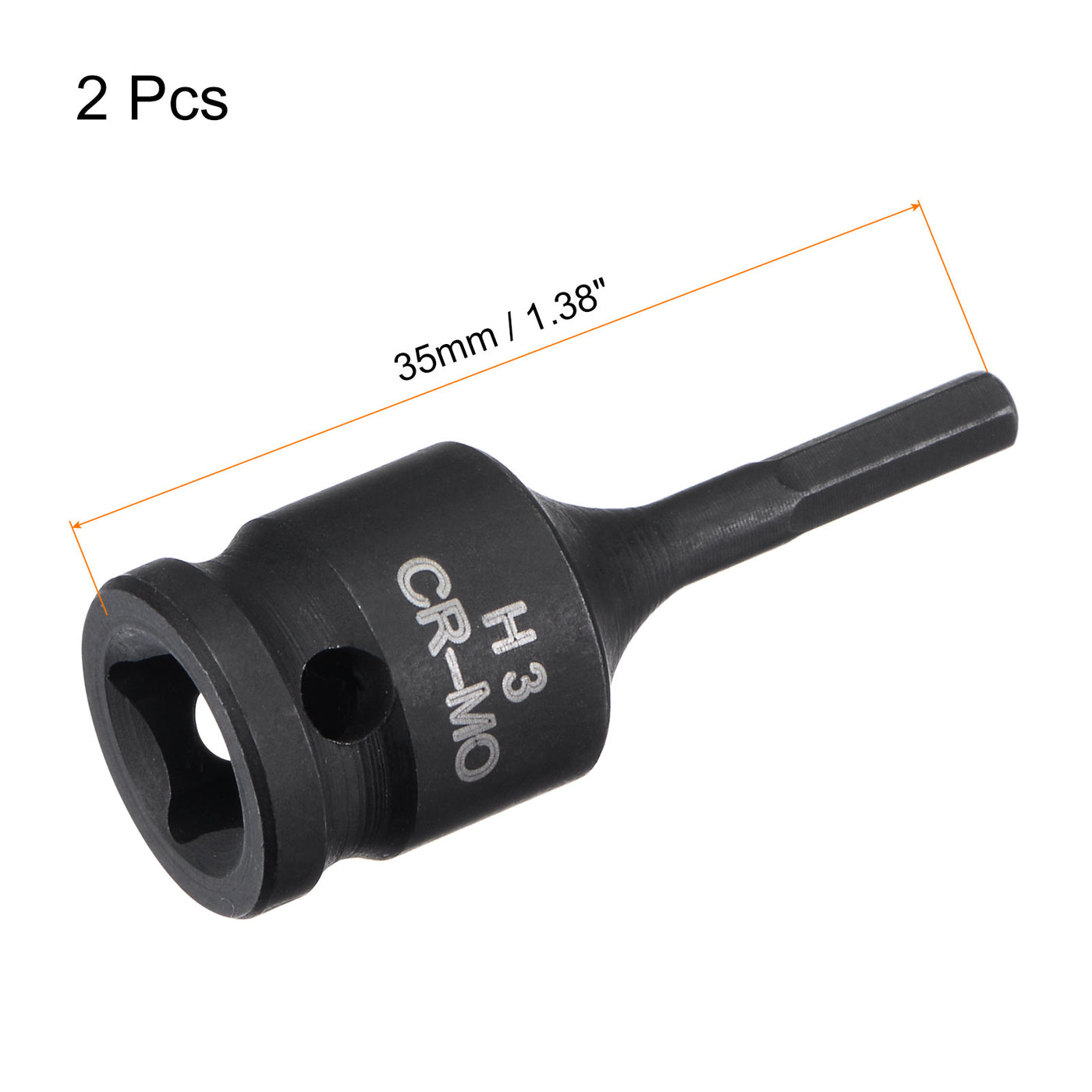 Harfington Impact Hex Bit Socket, CR-MO Metric Sizes