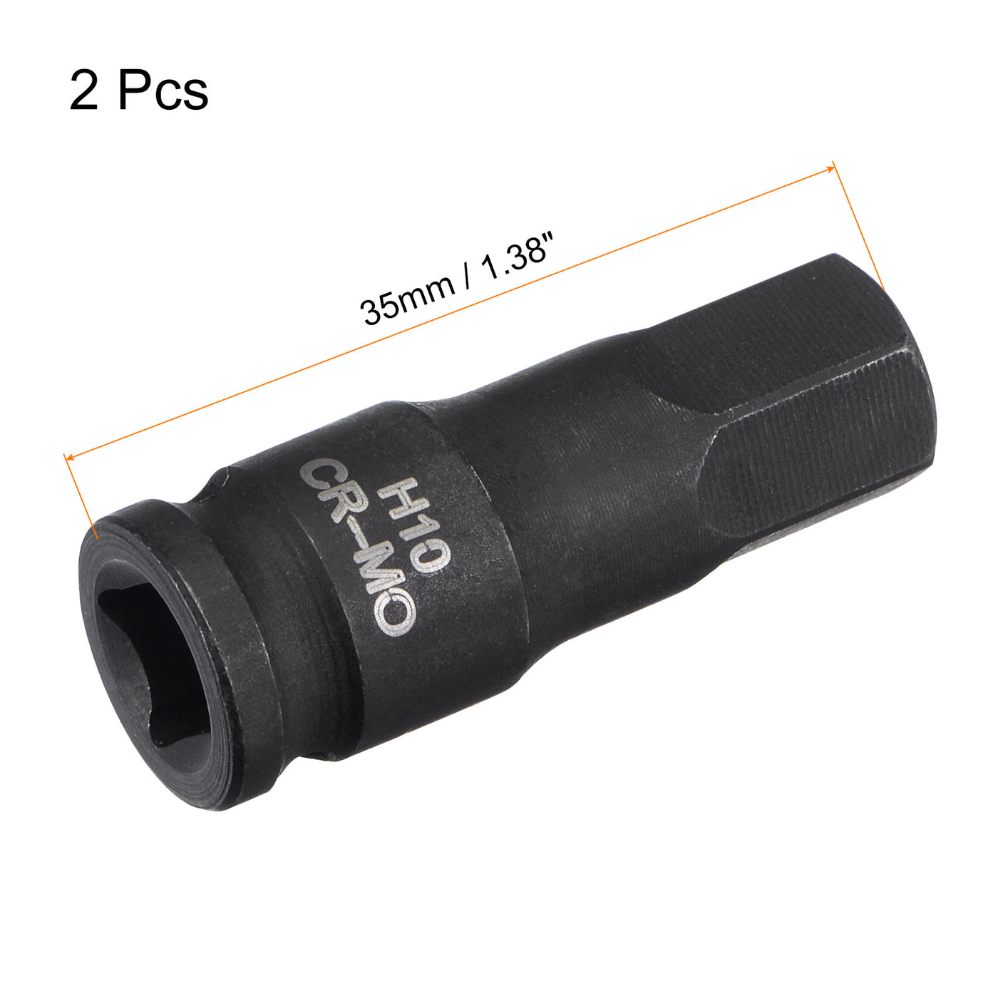 Harfington Impact Hex Bit Socket, CR-MO Metric Sizes