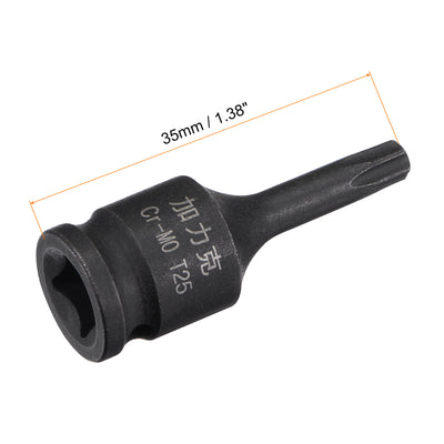 Harfington Impact Torx Bit Socket, Square Drive CR-MO Metric Sizes